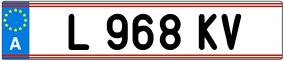 Trailer License Plate